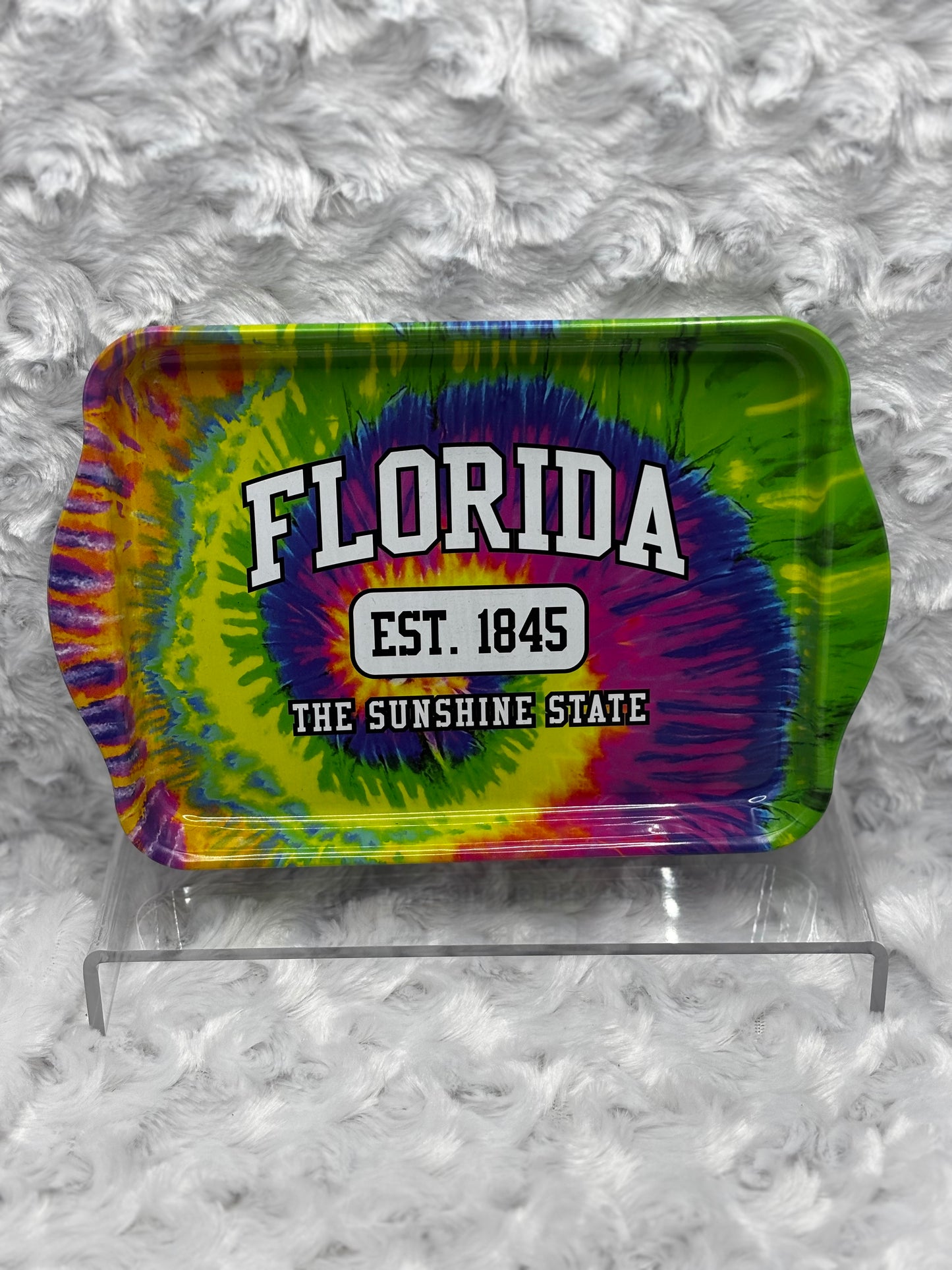 Bright & Fun Florida Tie-Dye Rolling Tray