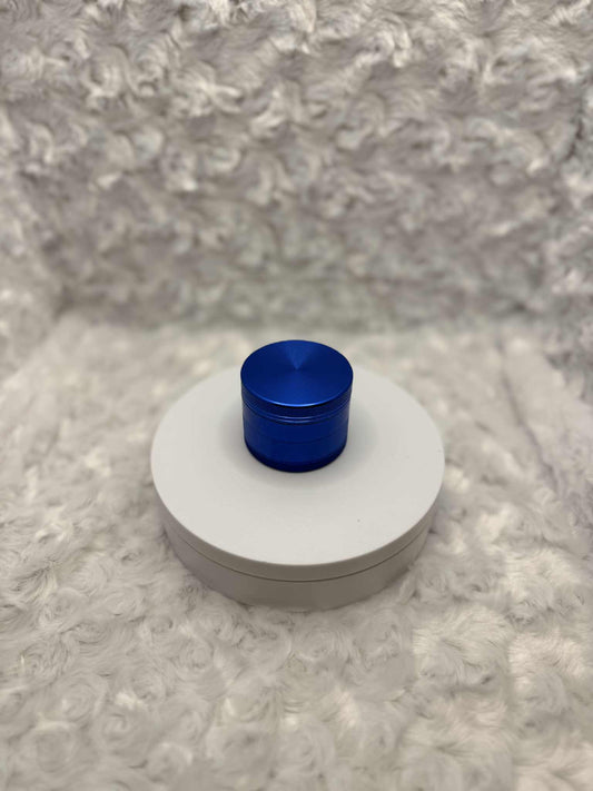 Compact 38mm Blue Herb Grinder – Smooth Grinding in Style