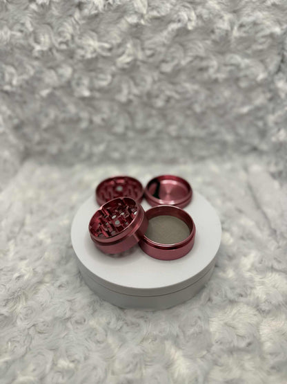 Compact 38mm Pink Herb Grinder – Grind in Style
