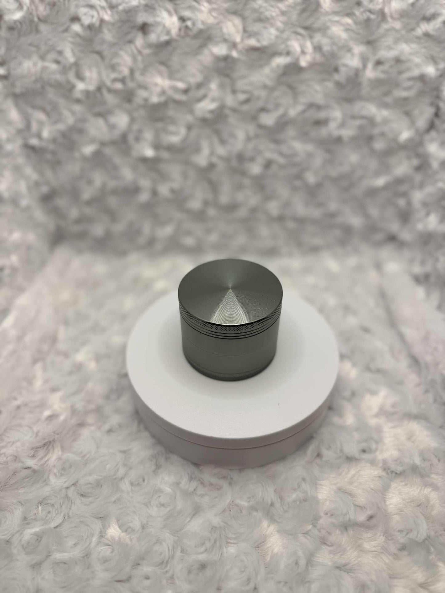 Sleek 48mm Dark Grey Herb Grinder – Powerful and Refined