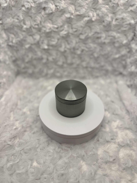 Sleek 48mm Dark Grey Herb Grinder – Powerful and Refined