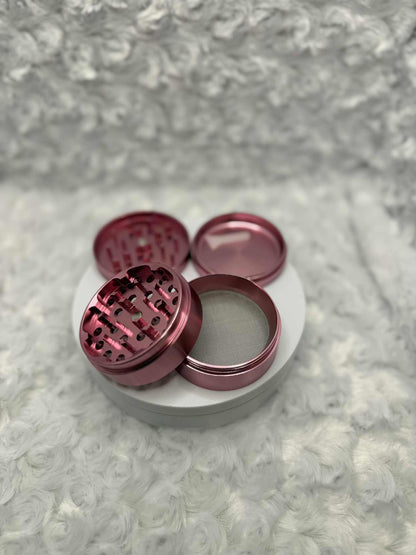 Pink 48mm Herb Grinder – Stylish, Smooth, and Efficient