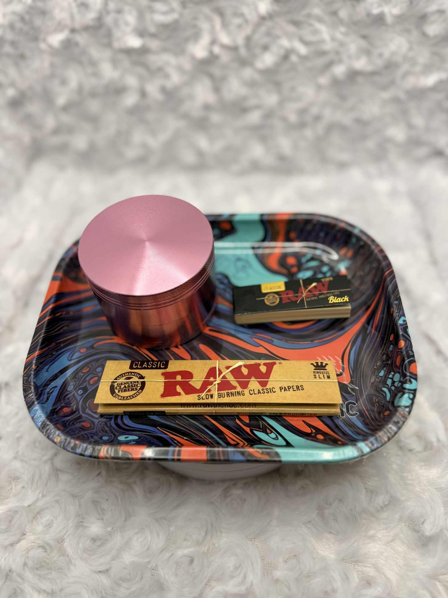 Rolling Tray w/Large Grinder Bundle