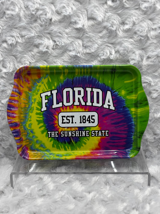 Bright & Fun Florida Tie-Dye Rolling Tray