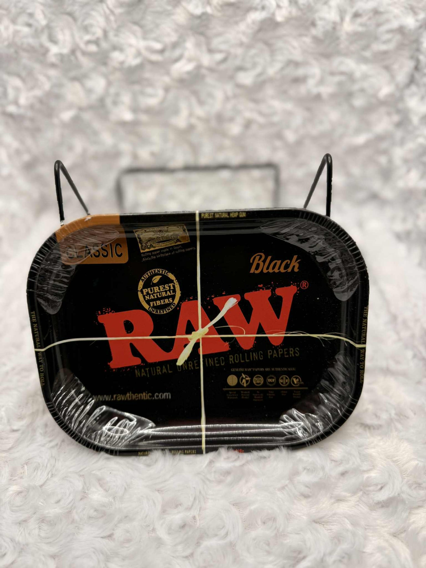 Black RAW Classic Organic Hemp Rolling Tray
